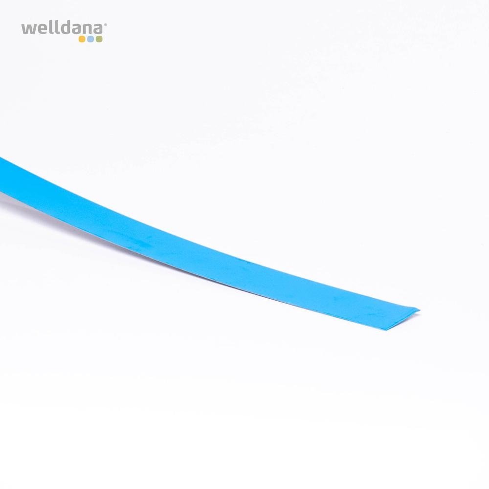 Blått linerbleck, rak modell – 5 × 200 cm Blått linerbleck, rak modell – 5 × 200 cm